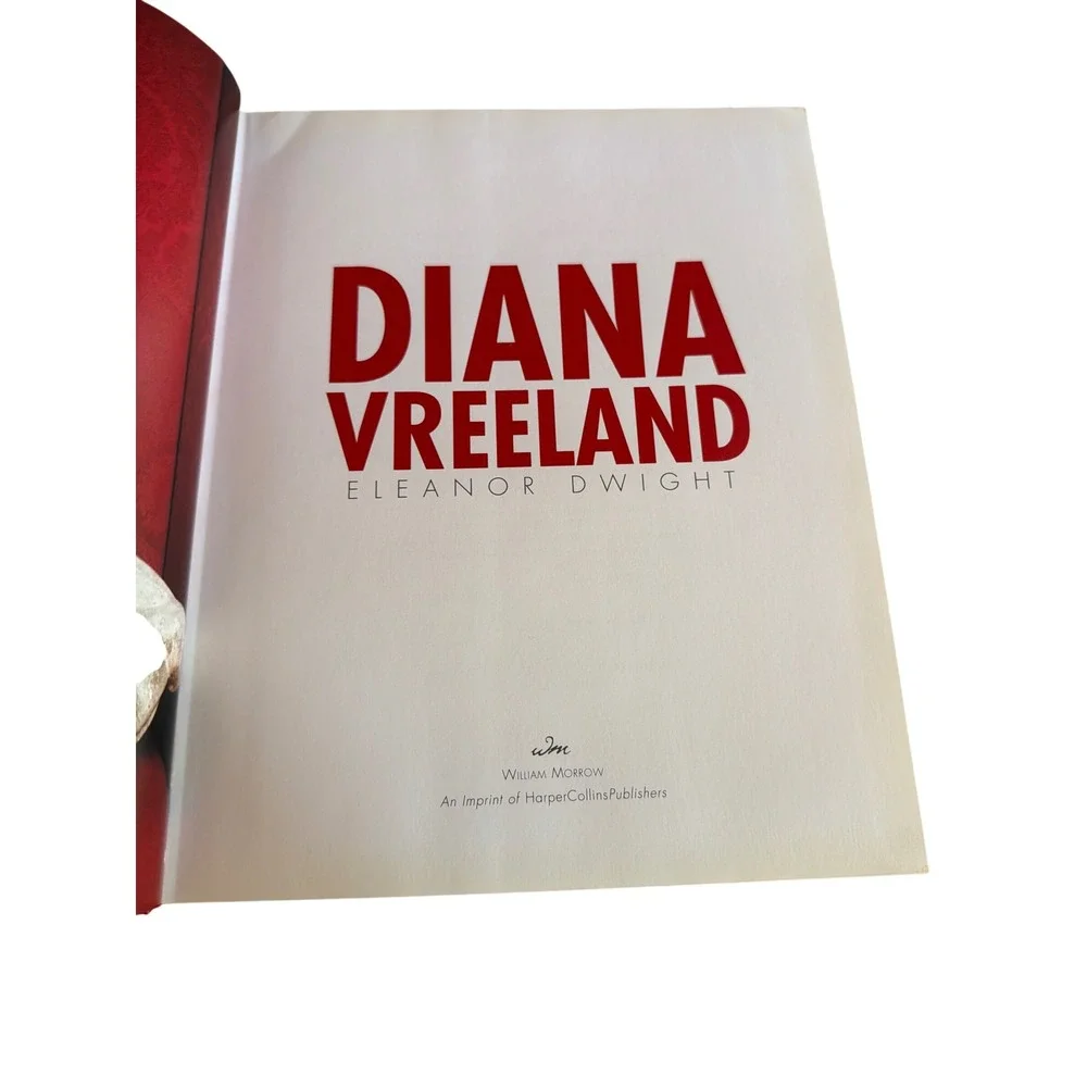 William Morrow Book Red Diana Vreeland Eleanor Dwight First Edition Fashion Bio